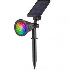 Solar LED Φωτιστικό Κήπου 2W 180lm RGB IP65 Amistad